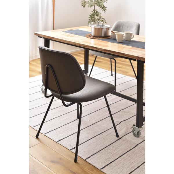 東谷 椅子 チェアー ダイニングチェア リビング ブラック グレー