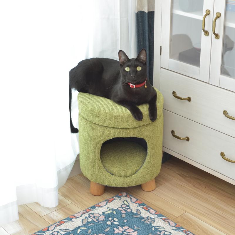 東谷 ペットハウス 猫 ねこ ネコ スツール 椅子 収納 脚つき