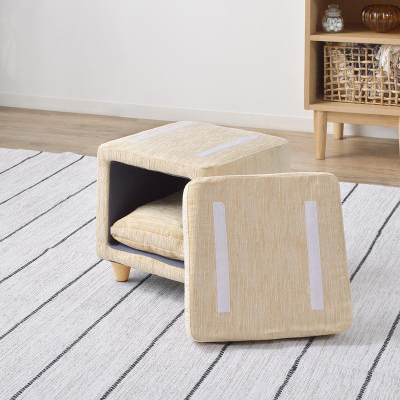 展示品　収納付き　猫脚　スツール　椅子 東谷 ペットハウス 猫 ねこ スツール 椅子 収納 脚つき インテリア