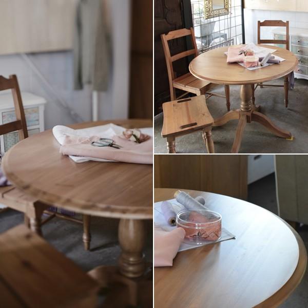 ラウンドダイニングテーブル 円形 おしゃれ 丸型 木製 北欧｜usagi-shop｜04