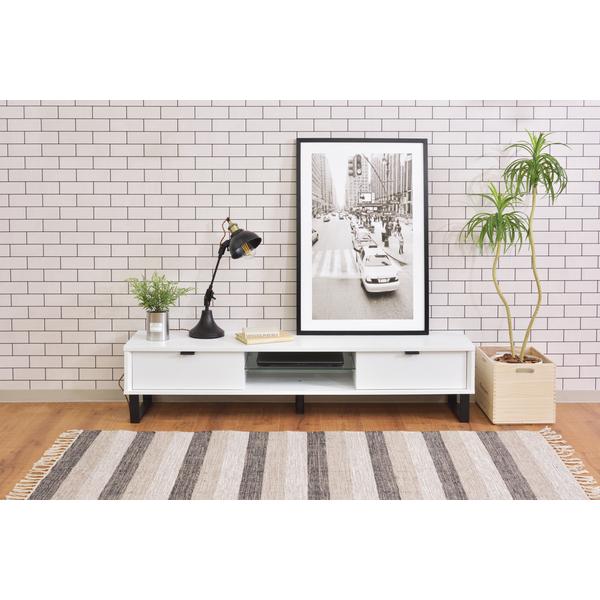 ホワイト木製テレビ台幅150cm（引き出し付き） テレビ台 幅150 奥行き39 高さ44 木製 白 ナチュラル 木目