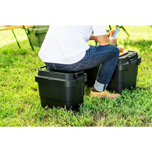 収納ケース 収納ボックス トランクカーゴ 箱 衣類 おもちゃ箱 フタ付き 座れる おしゃれ 道具箱 ツールボックス ガレージ アウトドア キャンプ 釣り道具 | 東谷 | 10