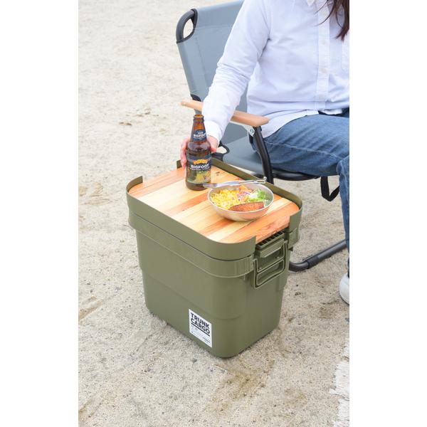 テーブルトップ 20L専用 天板 天然木 収納バッグ 袋付き 折りたたみ 折り畳み コンパクト 携帯 持ち運び トランクカーゴ別売り 【商品コード：azm-tc-20s専用】 | 東谷 | 05