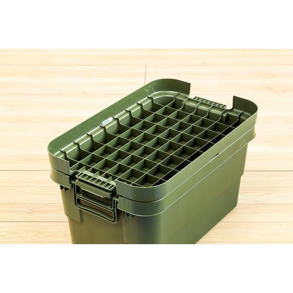 収納ボックス アウトドア キャンプ 釣り道具収納 収納ケース トランクカーゴ フタ付き ふた 蓋 日本製 座れる おしゃれ ツールボックス ガレージ 車庫 | 東谷 | 15