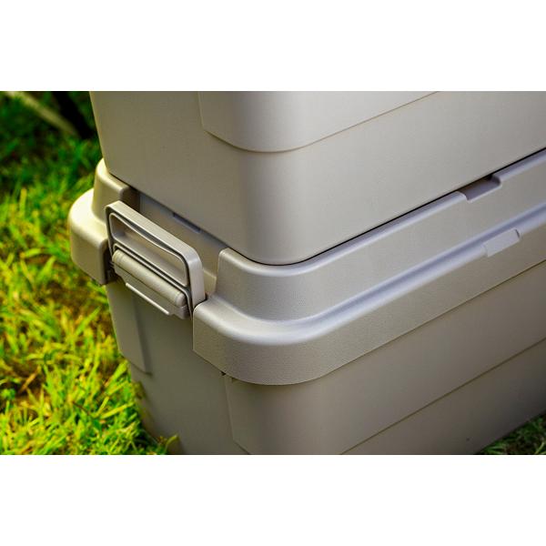 収納ボックス アウトドア キャンプ 釣り道具収納 収納ケース トランクカーゴ フタ付き ふた 蓋 日本製 座れる おしゃれ ツールボックス ガレージ 車庫 | 東谷 | 12