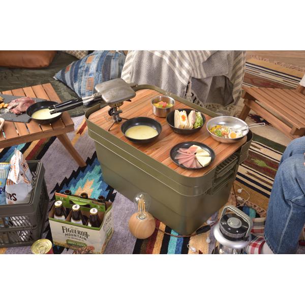 テーブルトップ 50L専用 天板 天然木製 収納バッグ付き 折りたたみ 折り畳み コンパクト 携帯 持ち運び トランクカーゴ別売り 【商品コード：azm-tc-50s専用】 | 東谷 | 04