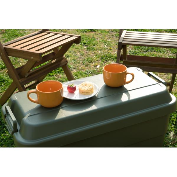 収納ボックス ケース フタ付き ミリタリー調 おしゃれ トランクカーゴ ツールボックス ガレージ 車庫 玄関 屋外 キャンプ バーベキュー ファイル収納 整理整頓 | 東谷 | 15