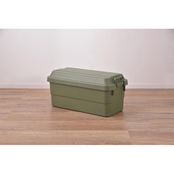 収納ボックス ケース フタ付き ミリタリー調 おしゃれ トランクカーゴ ツールボックス ガレージ 車庫 玄関 屋外 キャンプ バーベキュー ファイル収納 整理整頓 | 東谷 | 05