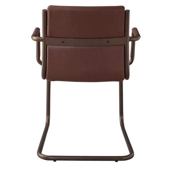 東谷 ダイニングチェア 椅子 ひじ掛け 肘付き リビング スチール 脚