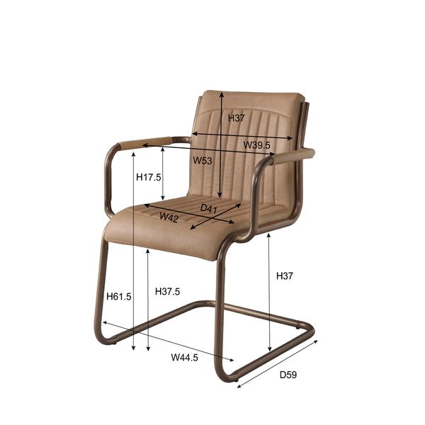 東谷 ダイニングチェア 椅子 ひじ掛け 肘付き リビング スチール 脚