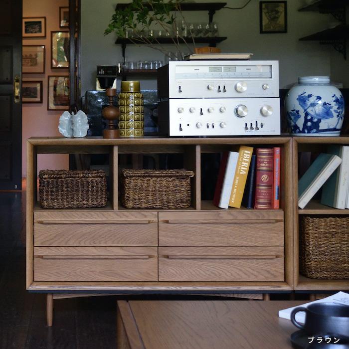 北欧風デザイン 木製チェスト 引き出し 家具 東谷 チェスト 木製 おしゃれ 北欧 オープンラック 引き出し スライド