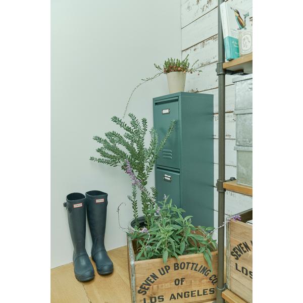 東谷 ゴミ箱 分別 ごみ箱 2段 スチール キャスター付き ロッカー風