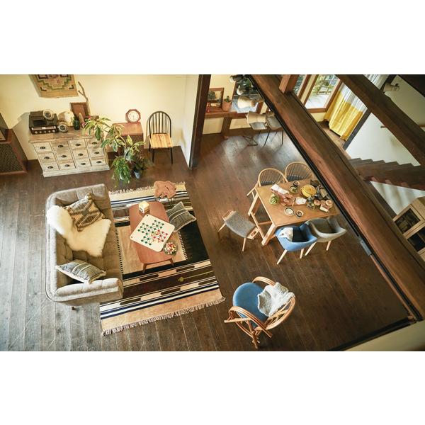 東谷 ラグ 170×230cm 長方形 ネイティブ柄 カジュアル アメリカン