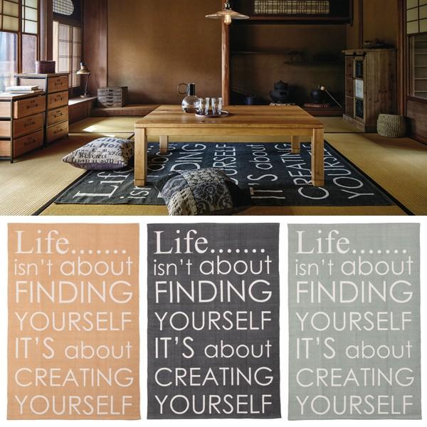 お礼や感謝伝えるプチギフト ラグ 130 190 英語 英字 おしゃれ デザイン 派手 インテリア カーペット 絨毯 Supplystudies Com