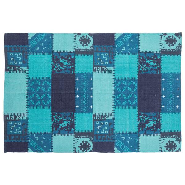 東谷 ラグマット 絨毯 ラグ マット パッチワーク風 デザイン 柄 130