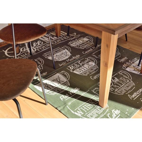 東谷 ダイニングマット ラグ 130×190cm おしゃれ カフェ風 インテリア 