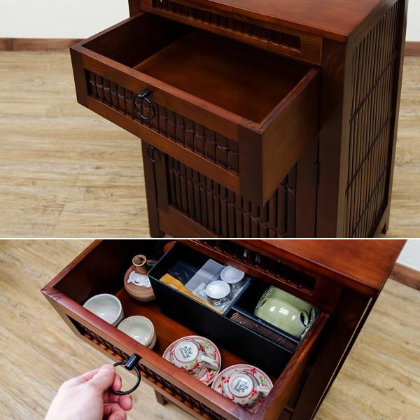 アジアン家具 バンブーキャビネット　収納棚 キャビネット アジアン 棚 竹 バンブー 収納 木製 : うさぎ屋