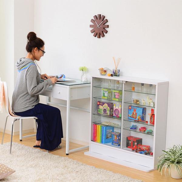 コレクションケース 薄型 コレクションラック ロータイプ 収納棚