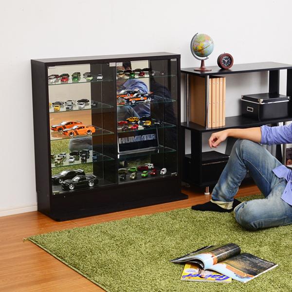 コレクションケース 薄型 コレクションラック ロータイプ 収納棚