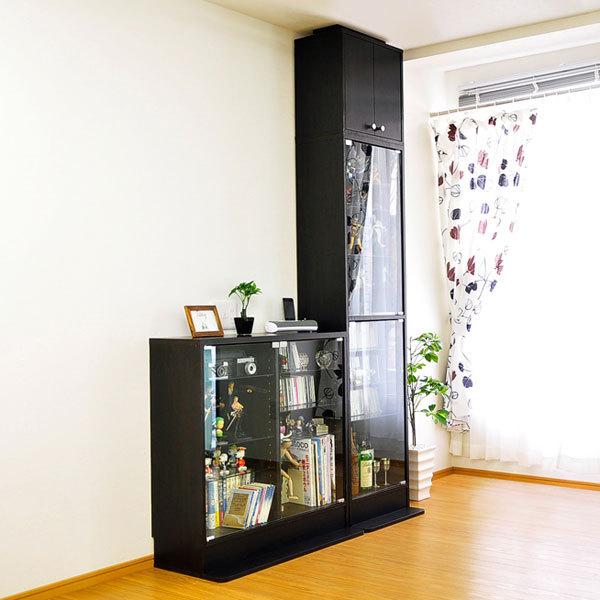 コレクションケース 薄型 コレクションラック ロータイプ 収納棚