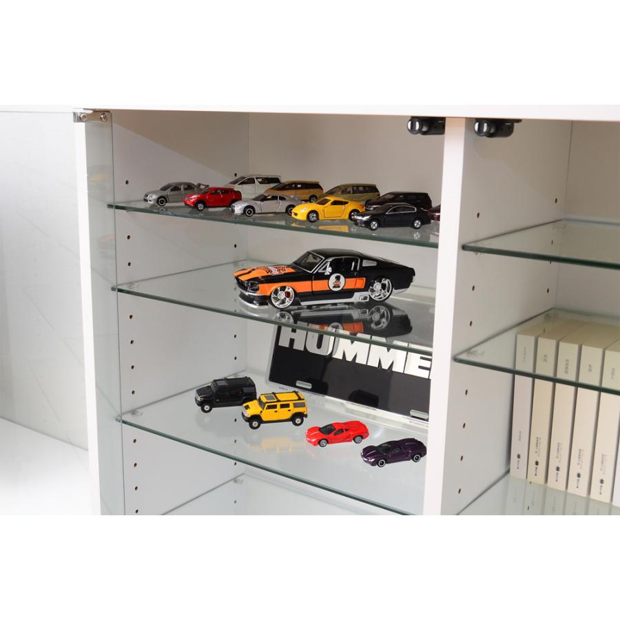 コレクションケース ガラス 棚 コレクションラック ロータイプ