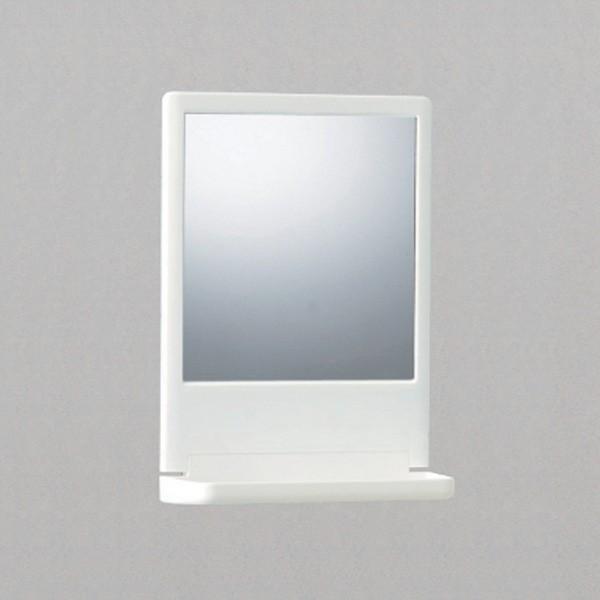 鏡 浴室 洗面所 風呂場 ミラー 棚付き ラック 収納 バスルーム 飛散防止 安全 日本製 賃貸対応 マンション 原状復帰 回復 下地 安心 の商品画像