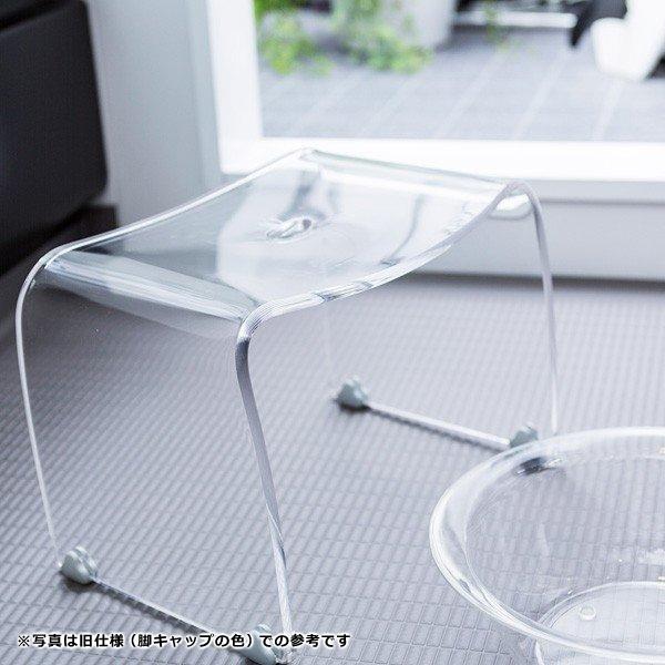 風呂椅子 風呂桶 3点セット アクリル おしゃれ バスチェア 高さ 20cm 25cm 座高 バスボウル 洗面器 高級感 厚み クリア 透明 スツール 湯桶 おけ シンプル favor_12