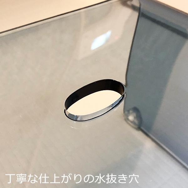 風呂椅子 風呂桶 3点セット アクリル おしゃれ バスチェア 高さ 20cm 25cm 座高 バスボウル 洗面器 高級感 厚み クリア 透明 スツール 湯桶 おけ シンプル favor_4