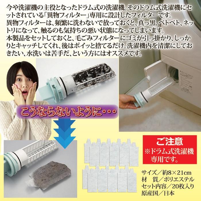 ドラム式洗濯機用 掃除 フィルター 毛 ごみ取り 糸くず シート ゴミ