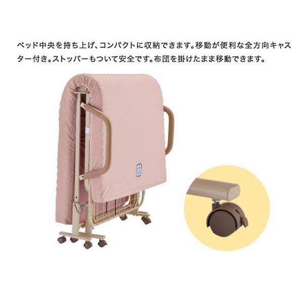 リクライニングベッド 折りたたみ 手動 キャスターつき : うさぎ屋