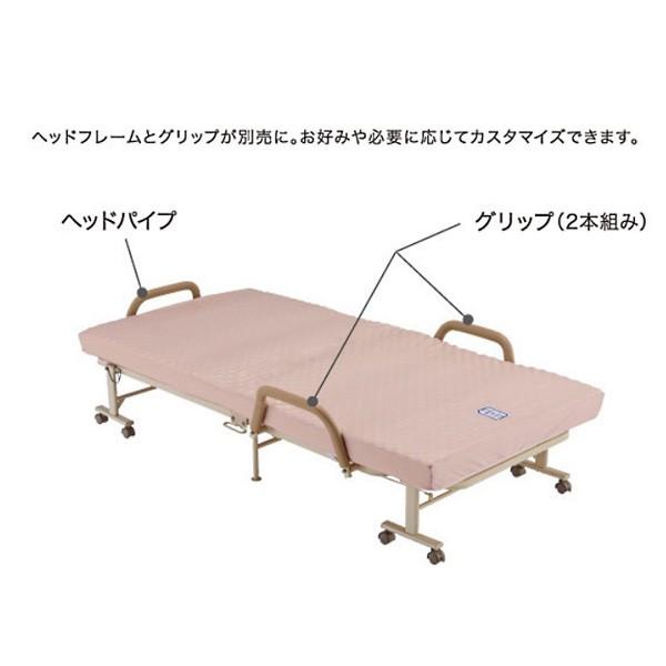 折りたたみベッド／リクライニングベッド（キャスター付き・簡易ベッド） リクライニングベッド 折りたたみ 手動 キャスターつき : うさぎ屋