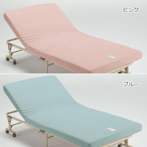 リクライニングベッド 折りたたみ 手動 キャスターつき : うさぎ屋