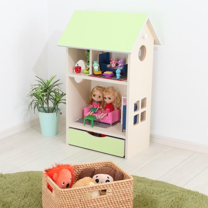 収納棚 子供用 本棚 キッズ 子ども用 ドールハウス おもちゃ箱 お片付け 練習 引き出し ラック かわいい おしゃれ インテリア うさぎ屋 株式会社一兎 通販 Paypayモール