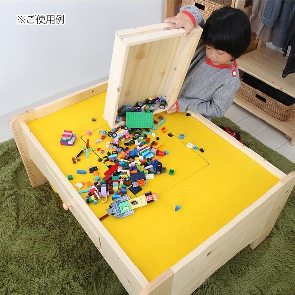 JAJAN 子ども 遊び場 テーブル 引き出し 収納 オモチャ スペース