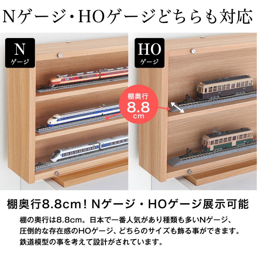 鉄道模型ディスプレイケース Nゲージ HOゲージ コレクション 収納