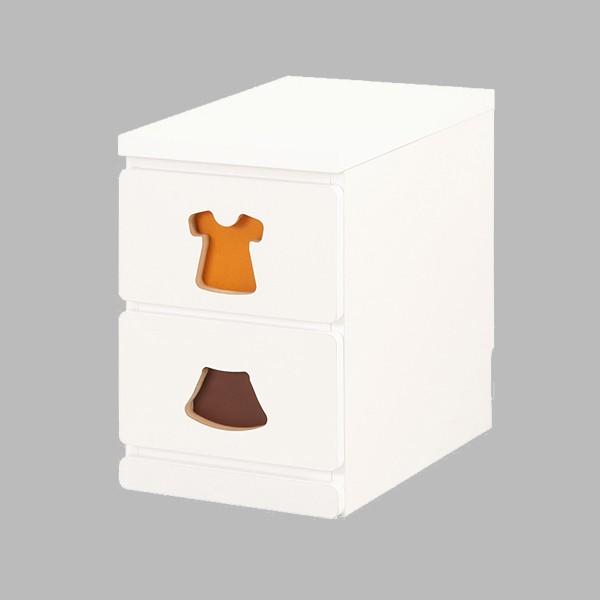 JAJAN チェスト こども 2段 タンス 子供用 2 杯 日本製 キッズチェスト