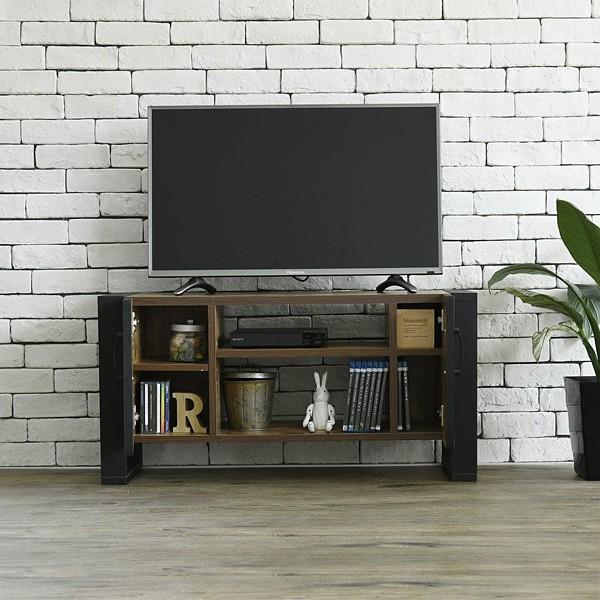 JK-PLAN（ジェイケイ・プラン） テレビ台 木目 アイアン 鉄製 TVボード