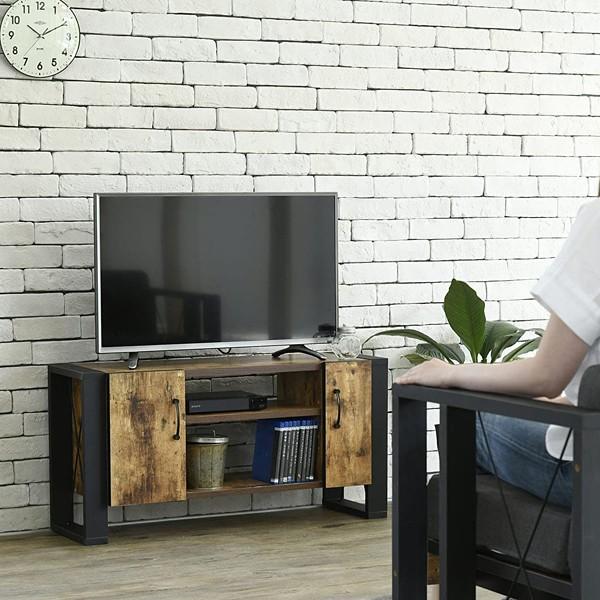 JK-PLAN（ジェイケイ・プラン） テレビ台 木目 アイアン 鉄製 TVボード