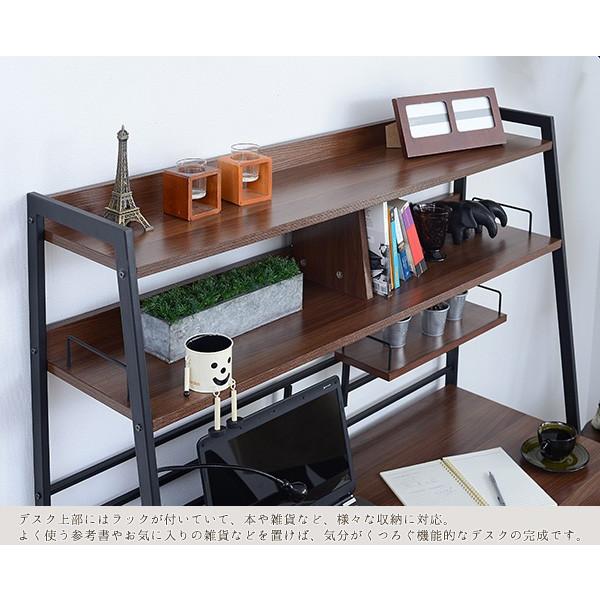 JK-PLAN（ジェイケイ・プラン） 棚付きパソコンデスク 棚付きpcデスク