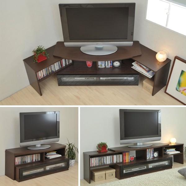 【新着商品】JKプラン テレビ台 伸縮 ローボード コーナー テレビボード 幅1 JK-PLAN（ジェイケイ・プラン） コーナーtvボード コーナーテレビ台