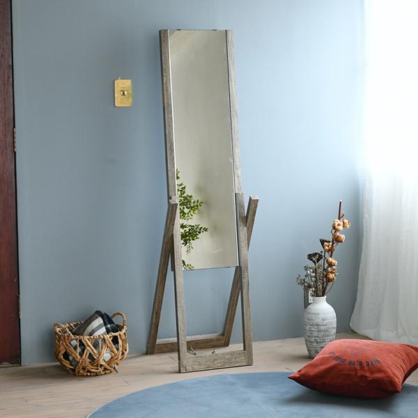 3181円 セール スタンドミラー 姿見 鏡 ミラー ナチュラル 雰囲気 カントリー インテリア 北欧 木製 ウッド Wood おしゃれ かわいい シンプル