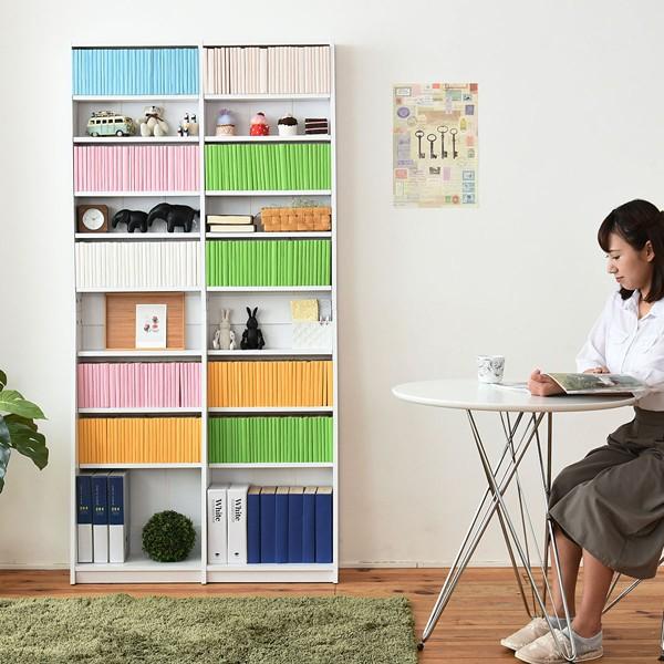 JK-PLAN（ジェイケイ・プラン） 本棚 薄型 スリム 大容量 壁面収納 棚