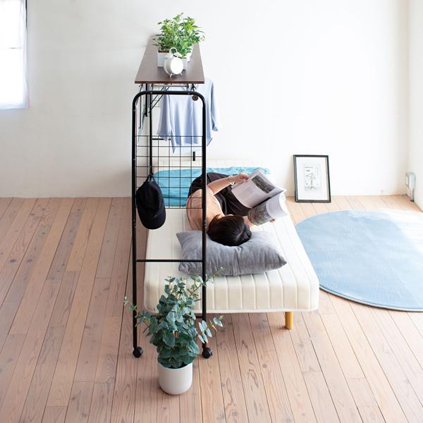 JK-PLAN（ジェイケイ・プラン） ベッド上ラック ベッド上収納 上棚