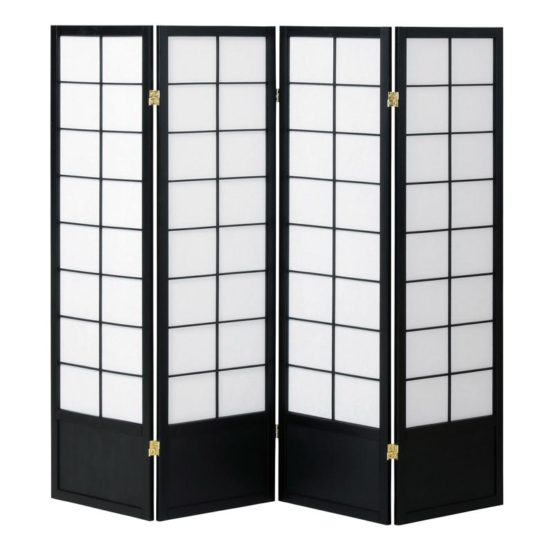 衝立 目隠し 間仕切り パーテーション 仕切り 高さ 120cm 150cm 180cm 天然木 フレーム 木製 丁番 折畳み 折りたたみ 和風 和室 和柄 おしゃれ 飲食店 旅館 民宿の画像