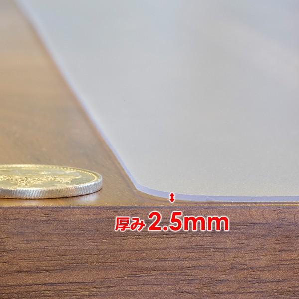 キッチンマット 透明 ビニール 80×240cm 厚み 1mm 1ミリ 極薄 薄い 塩ビ クリア 床 保護マット 傷防止 キッチン 廊下 玄関 日本製 国産｜usagi-shop｜03