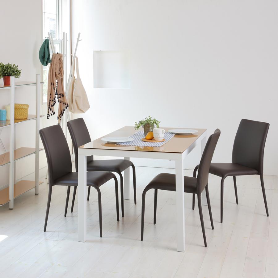 あずま工芸 ダイニングテーブル 4人用 四人掛け 135×80cm ガラス あずま工芸 ダイニングテーブル 4人用 四人掛け 135×80cm ガラス