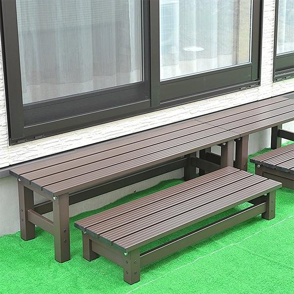 アルミ縁台 縁台 アルミ ステップ 踏み台 セット 102cm 120cm : うさぎ