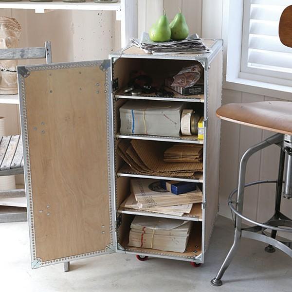 DULTON　ウッドキャビネット DULTON（ダルトン） キャビネット 扉つき キャスター付き ドア フタ 棚