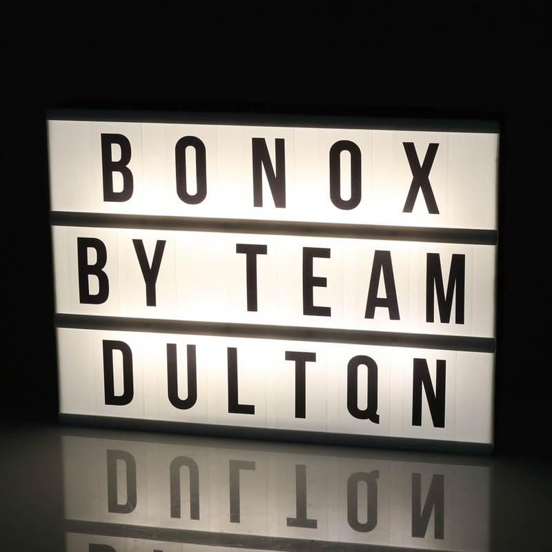 DULTON（ダルトン） ライトボックス LED 文字盤 照明 看板 サイン 英語