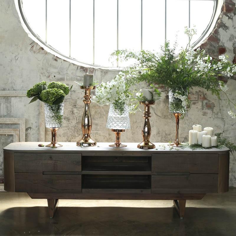 DULTON（ダルトン） ガラスベース 脚付き スタンド 花瓶 花器